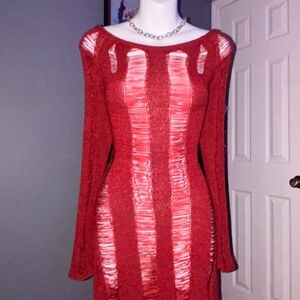 Jaded London Umbra Mini Dress in Burgundy